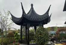 戶外庭院別墅蘇式六角涼亭